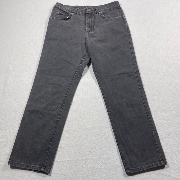 Lee Denim Jeans 34x28‎ Select Regular Fit Straight Leg Charcoal Wash Gray - Picture 1 of 11